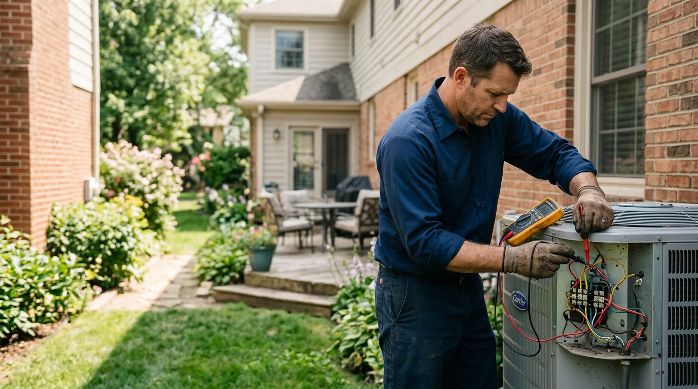 HVAC technician working near Nielsville, MN